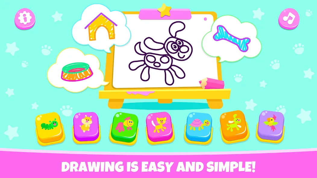 Drawing for kids! Toddler draw  [МОД Unlimited Money] Screenshot 1