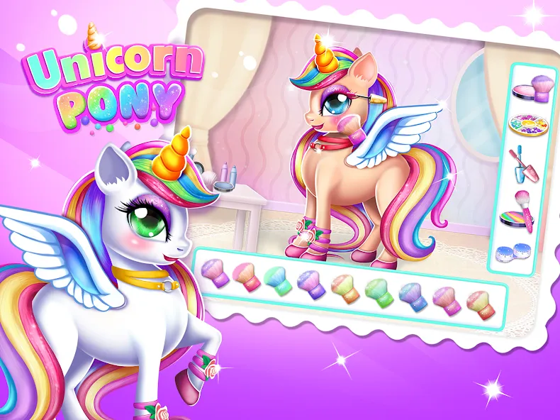 Unicorn Dress up Girls Game  [МОД Меню] Screenshot 1