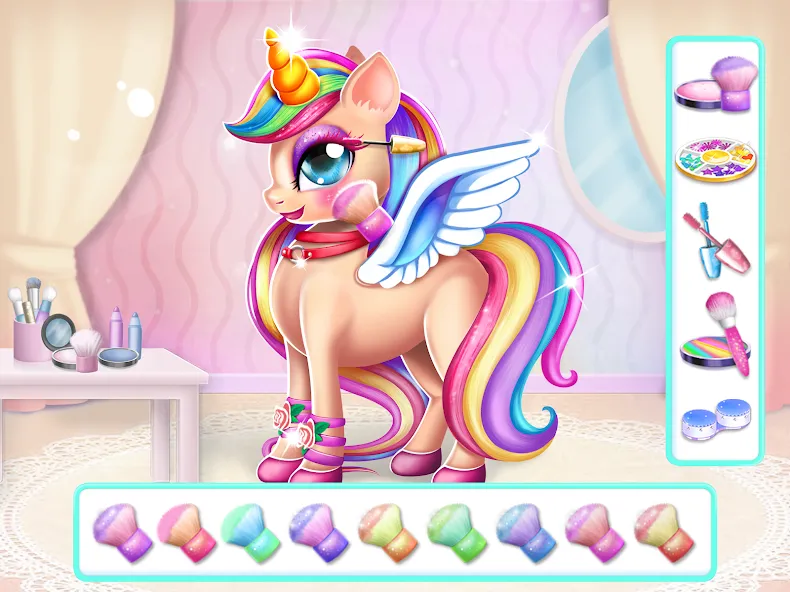 Unicorn Dress up Girls Game  [МОД Меню] Screenshot 4