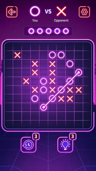 Tic Tac Toe - Offline XOXO (Тиктактое)  [МОД Mega Pack] Screenshot 2