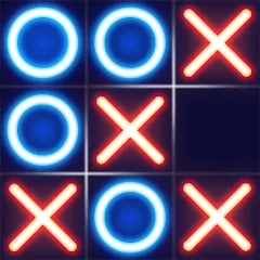 Взломанная Tic Tac Toe - Offline XOXO (Тиктактое)  [МОД Mega Pack] - стабильная версия apk на Андроид