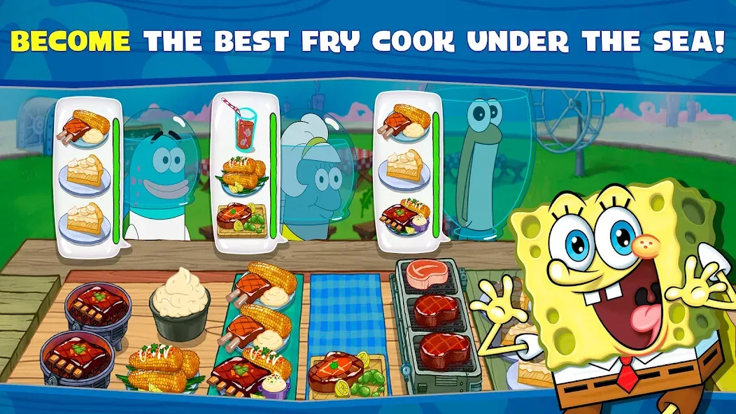 SpongeBob: Krusty Cook-Off  [МОД Unlimited Money] Screenshot 1