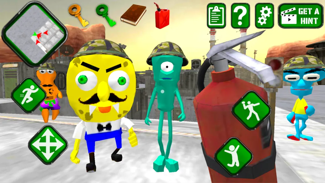 Sponge Area 51. Neighbor Alien  [МОД Mega Pack] Screenshot 2