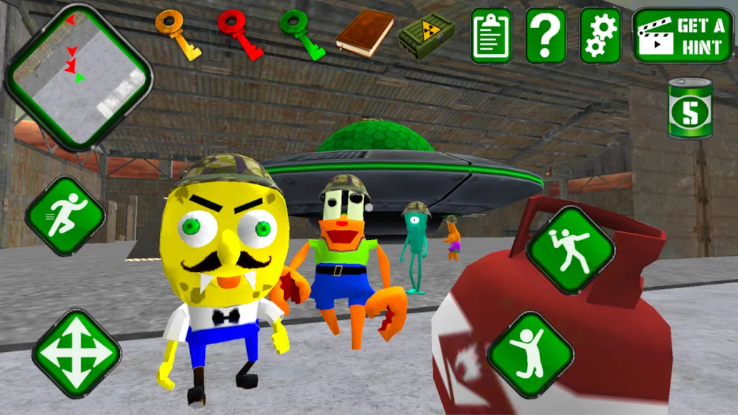 Sponge Area 51. Neighbor Alien  [МОД Mega Pack] Screenshot 3