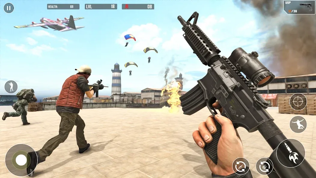 Battlegrounds Fire Squad War  [МОД Mega Pack] Screenshot 4