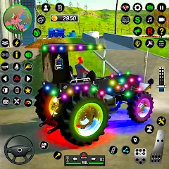 Взломанная Tractor Farming Games 2023  [МОД Unlocked] - стабильная версия apk на Андроид