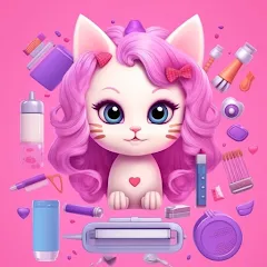 Скачать взлом Idle Cat Makeover: Hair Salon  [МОД Unlocked] - последняя версия apk на Андроид