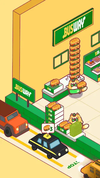 Cat Snack Bar: Cute Food Games (Кэт Снэк Бар)  [МОД Unlocked] Screenshot 1