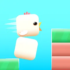 Взломанная Square Bird - Flappy Chicken (Сквер Брд)  [МОД Unlocked] - последняя версия apk на Андроид