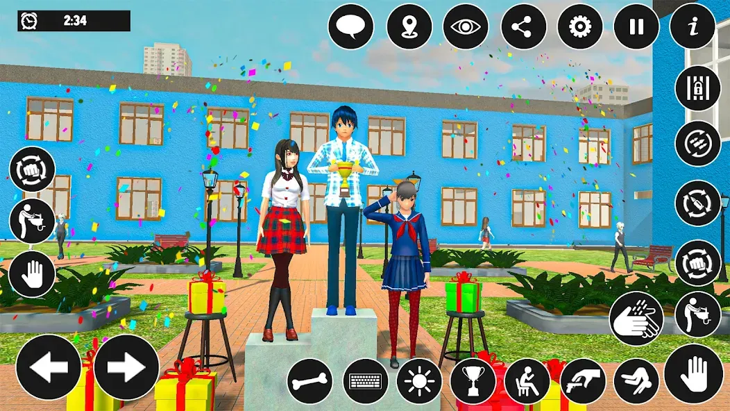 High School Boy Virtual Life  [МОД Все открыто] Screenshot 1