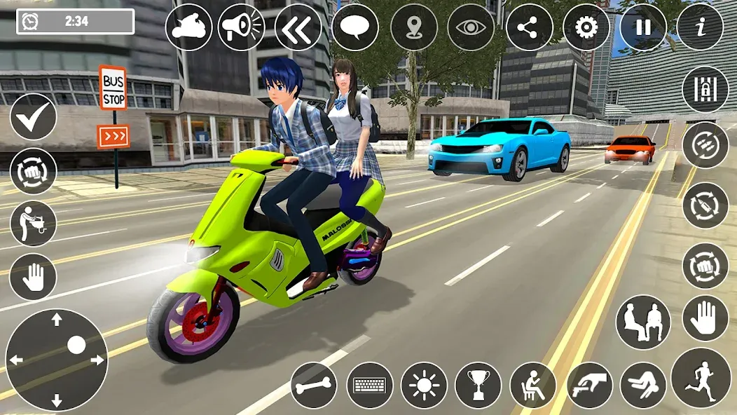 High School Boy Virtual Life  [МОД Все открыто] Screenshot 5