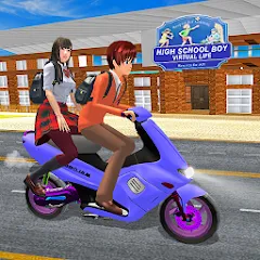 Скачать взлом High School Boy Virtual Life  [МОД Все открыто] - полная версия apk на Андроид