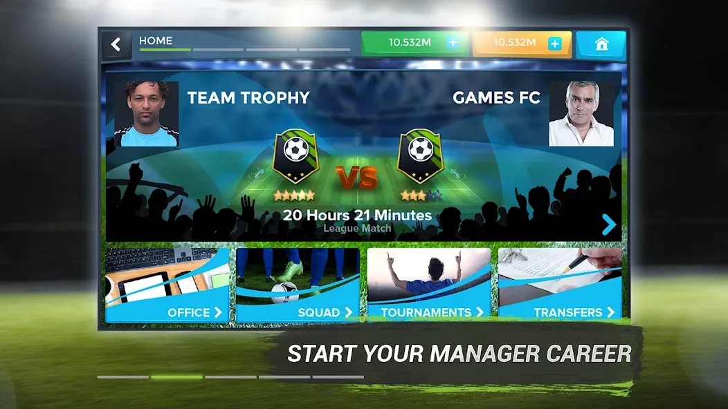 FMU - Football Manager Game (Эфэмуэй)  [МОД Меню] Screenshot 2