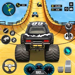 Взломанная Monster Truck Games- Car Games  [МОД Меню] - полная версия apk на Андроид