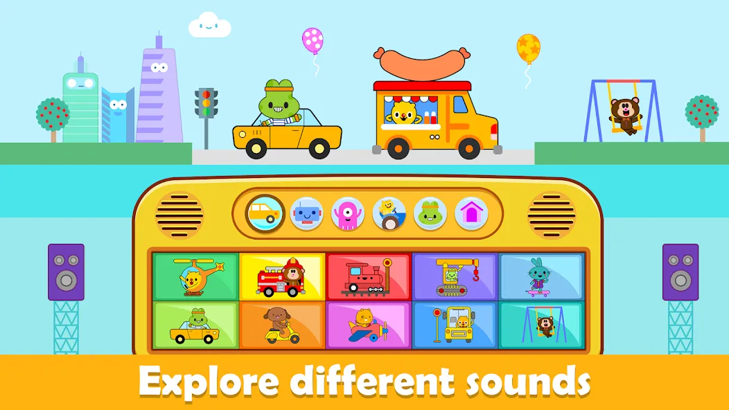 Baby Piano Kids Music Games  [МОД Бесконечные деньги] Screenshot 2