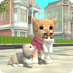 Взломанная Cat Sim Online: Play with Cats  [МОД Меню] - полная версия apk на Андроид