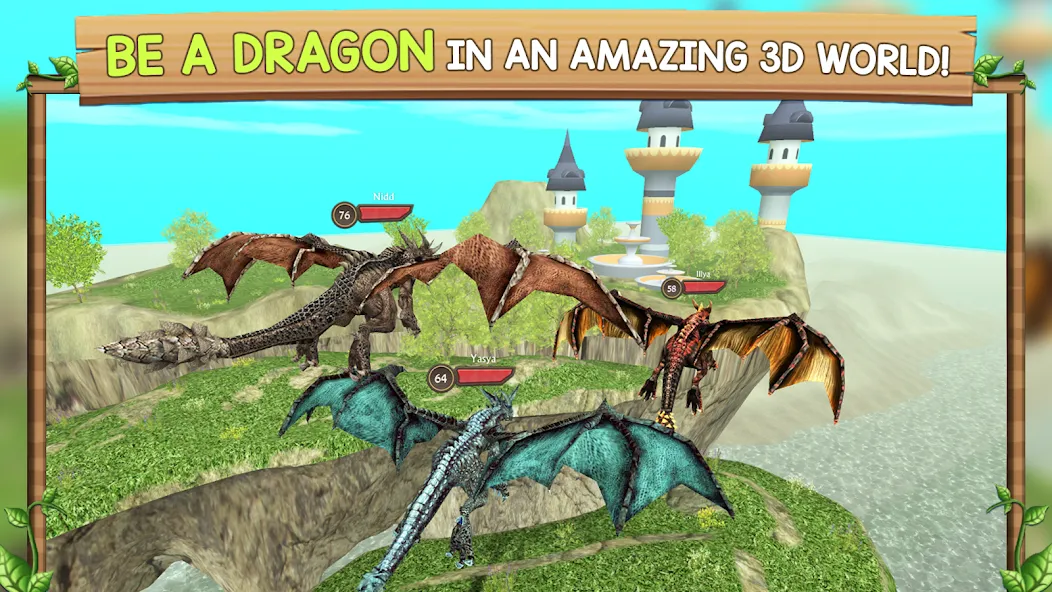 Dragon Sim Online: Be A Dragon  [МОД Menu] Screenshot 1