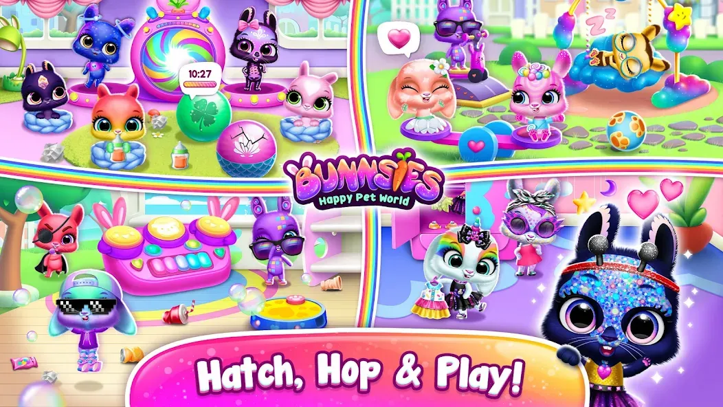 Bunnsies - Happy Pet World (Баннсиз)  [МОД Бесконечные деньги] Screenshot 3