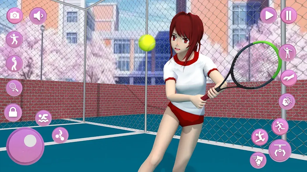 Anime School Girl Simulator 3D  [МОД Много денег] Screenshot 2