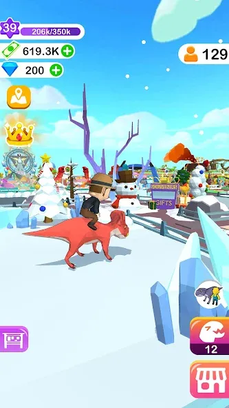 Dino Tycoon - 3D Building Game  [МОД Много монет] Screenshot 5