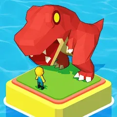 Взломанная Dino Tycoon - 3D Building Game  [МОД Много монет] - стабильная версия apk на Андроид