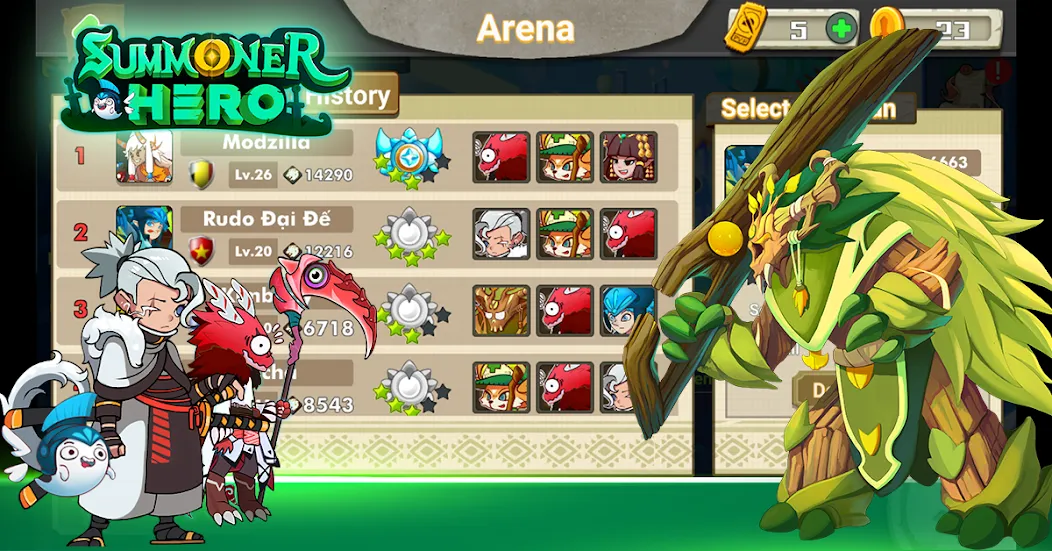 Summoner Hero: Epic Battle (Саммонер Хиро)  [МОД Mega Pack] Screenshot 5