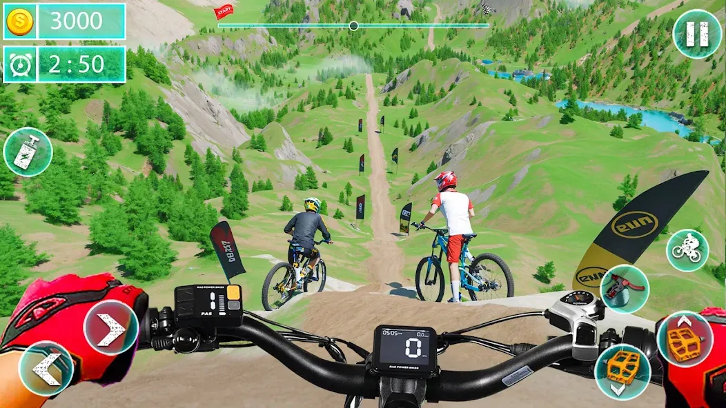 MTB Downhill: BMX Racer  [МОД Бесконечные деньги] Screenshot 3