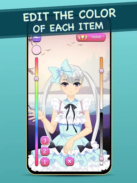 Anime Dress Up for Adults  [МОД Много денег] Screenshot 4