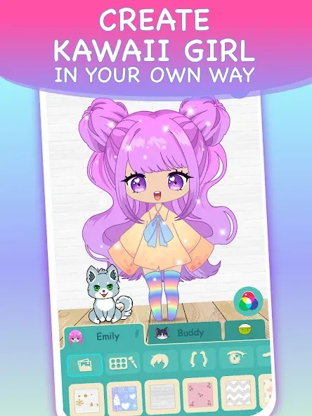 Chibi Dress Up Games for Girls  [МОД Бесконечные деньги] Screenshot 2