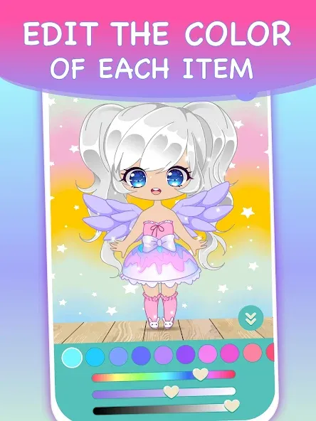 Chibi Dress Up Games for Girls  [МОД Бесконечные деньги] Screenshot 4