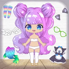 Взлом Chibi Dress Up Games for Girls  [МОД Бесконечные деньги] - стабильная версия apk на Андроид