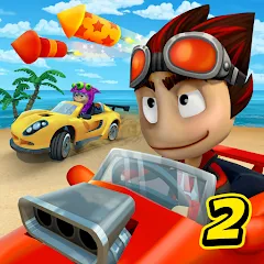 Скачать взлом Beach Buggy Racing 2 (Бич Багги Рейсинг 2)  [МОД Unlimited Money] - последняя версия apk на Андроид