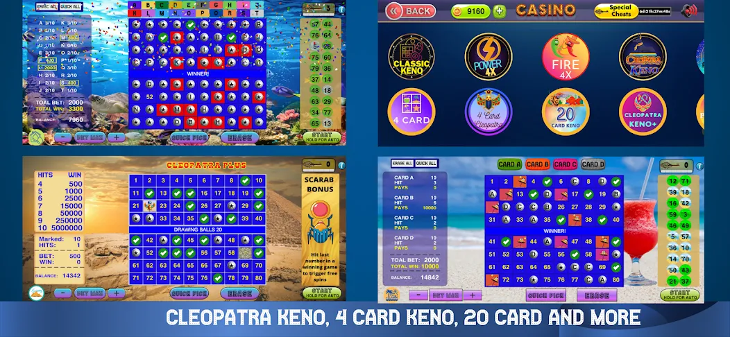 Cleopatra Keno - Keno Games (Клеопатра Кено)  [МОД Unlimited Money] Screenshot 3