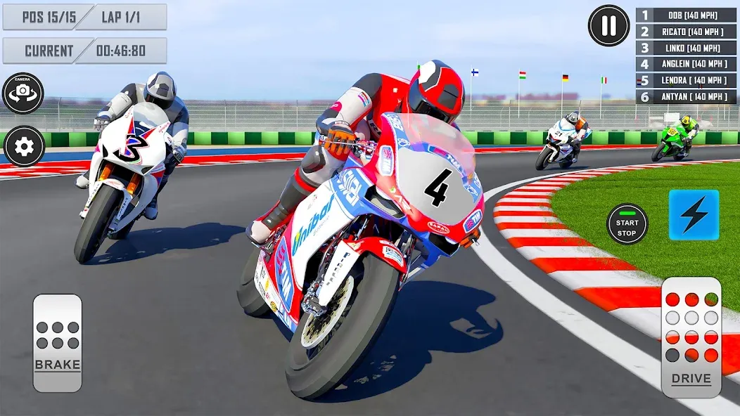 3D Bike Racing Games Offline  [МОД Menu] Screenshot 1