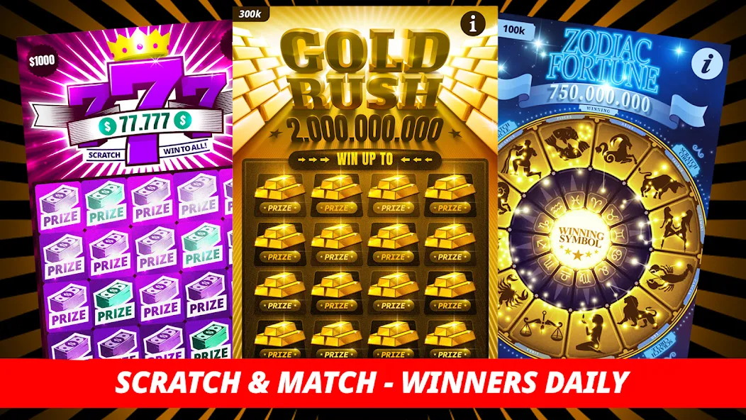 Lottery Scratchers - Winners  [МОД Unlimited Money] Screenshot 1