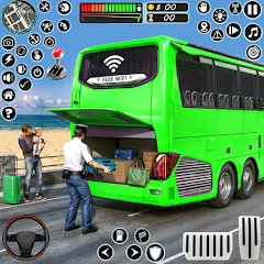 Скачать взлом Coach Tourist Bus City Driving  [МОД Unlimited Money] - последняя версия apk на Андроид