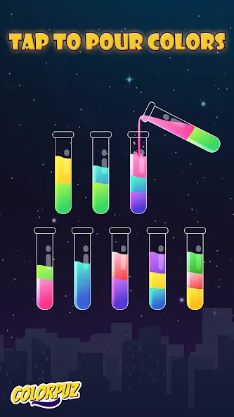 Colorpuz - Water Sort Puzzle (Колорпаз)  [МОД Menu] Screenshot 1
