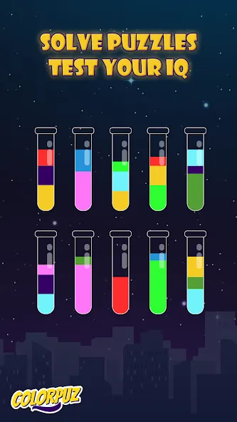 Colorpuz - Water Sort Puzzle (Колорпаз)  [МОД Menu] Screenshot 4
