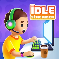 Скачать взломанную Idle Streamer - Tuber game (Айдл стример)  [МОД Много денег] - последняя версия apk на Андроид