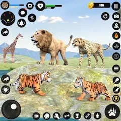 Взломанная Tiger Simulator Animal Games (Тигровый симулятор  игры с животными)  [МОД Много монет] - последняя версия apk на Андроид