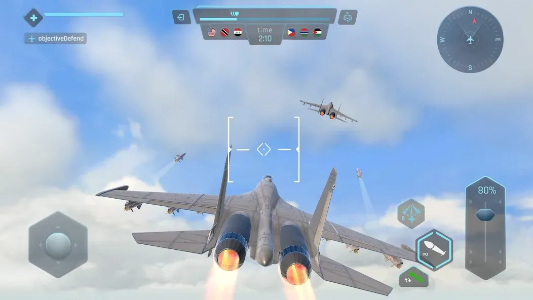 Sky Warriors: Airplane Games (Скай Ворриорс)  [МОД Unlimited Money] Screenshot 3