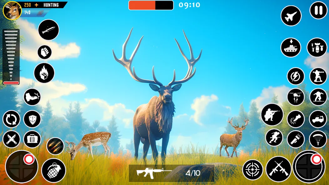 Wild Animal Deer Hunting Games (Охота на диких зверей с оружием  игры)  [МОД Бесконечные монеты] Screenshot 4