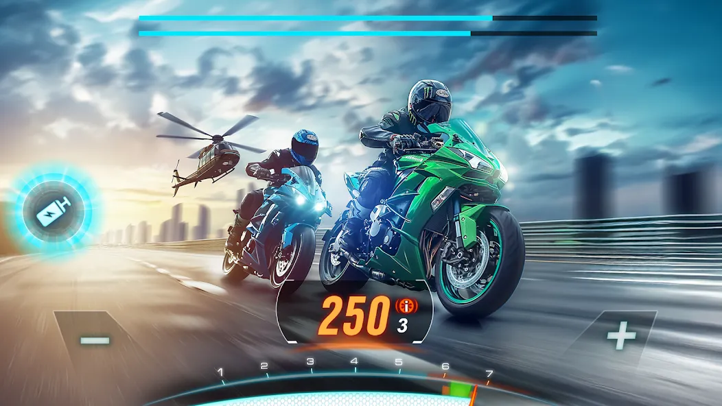 Motor Bike: Xtreme Races  [МОД Много денег] Screenshot 1