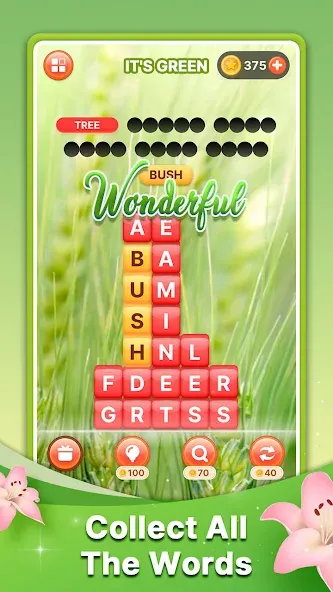 Word Search Block Puzzle Game  [МОД Меню] Screenshot 2