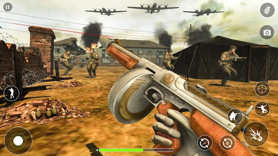 WW2 Survival Shooter :Gun fire (Вторая Мировая Война  )  [МОД Unlimited Money] Screenshot 4