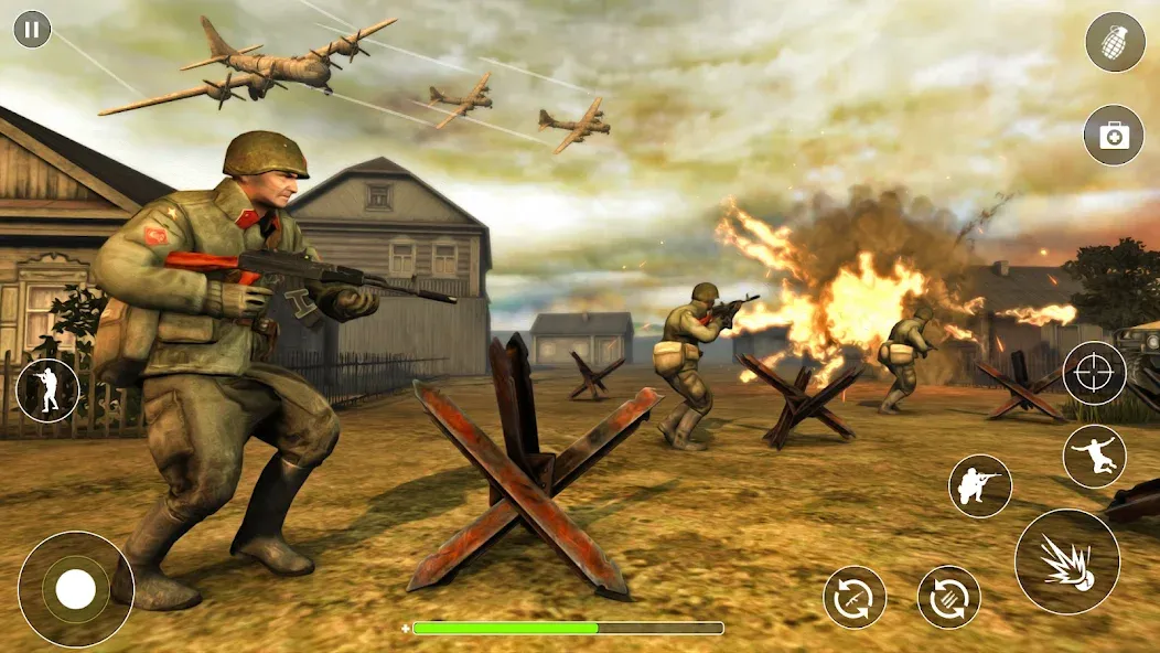 WW2 Survival Shooter :Gun fire (Вторая Мировая Война  )  [МОД Unlimited Money] Screenshot 5