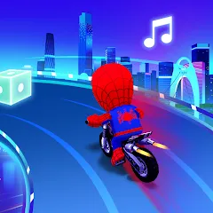 Скачать взлом Beat Racing:Car&Music game (Бит Кар Гонки игра музыки )  [МОД Много монет] - полная версия apk на Андроид