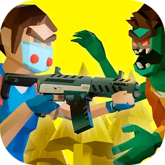 Взломанная Two Guys & Zombies 3D: Online  [МОД Бесконечные деньги] - полная версия apk на Андроид