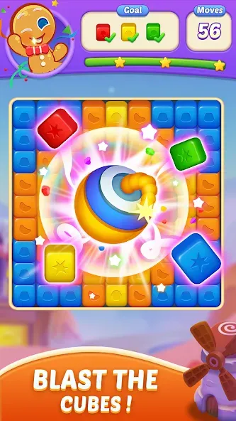 Candy Blast Fever:Cubes Crush (Кенди Бласт Фивер)  [МОД Меню] Screenshot 3