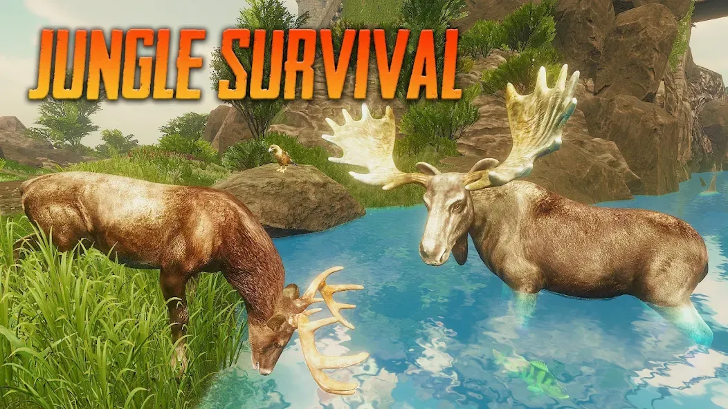 The Moose - Animal Simulator (Зе Мус)  [МОД Много денег] Screenshot 1